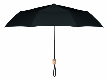Logo trade promotional giveaways image of: 21 inch RPET foldable umbrella