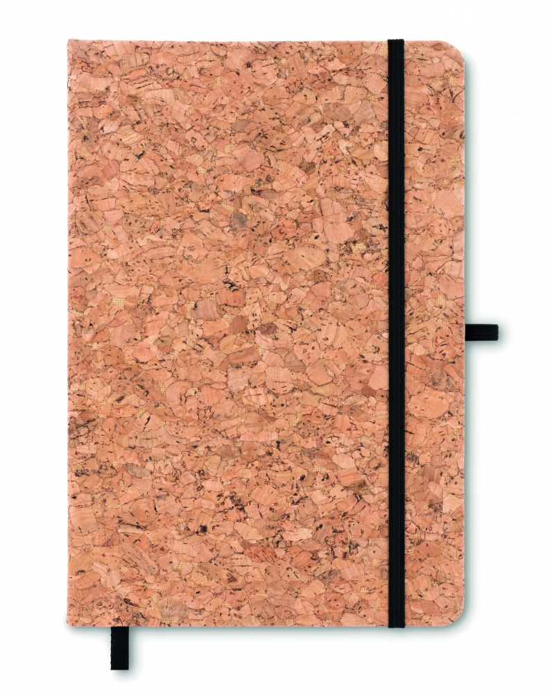Logo trade promotional products picture of: A5 cork notebook 96 lined