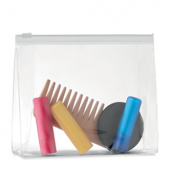 Logo trade business gifts image of: Cosmetic pouch with zipper