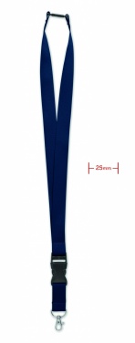 Logotrade advertising products photo of: Lanyard with metal hook 25mm