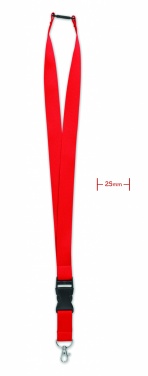 Logotrade corporate gift image of: Lanyard with metal hook 25mm