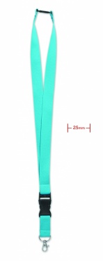 Logo trade promotional giveaways picture of: Lanyard with metal hook 25mm