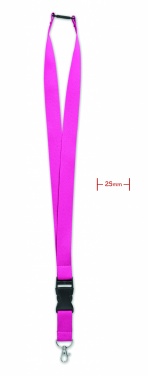 Logo trade promotional giveaways picture of: Lanyard with metal hook 25mm