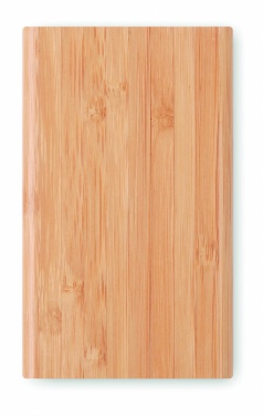 Logo trade advertising product photo of: Power bank 4000 mAh Bamboo ARENA POWER