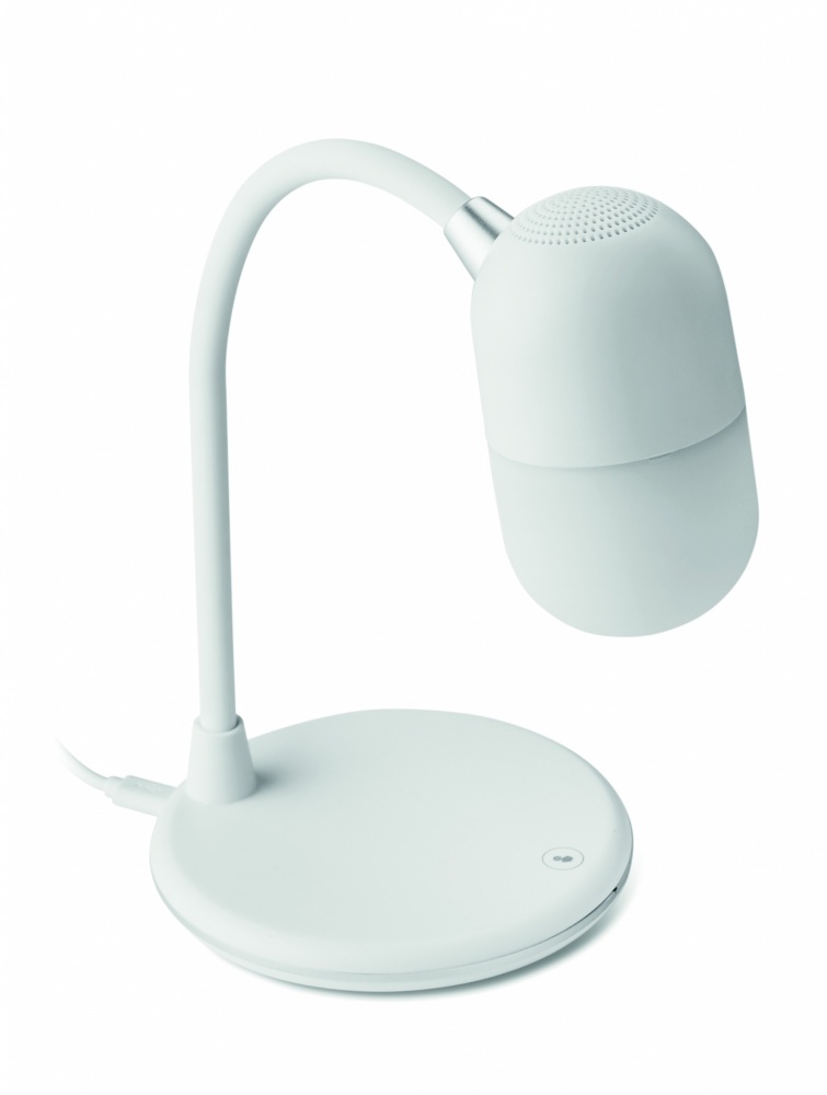Logo trade promotional items picture of: Wireless charging lamp speaker