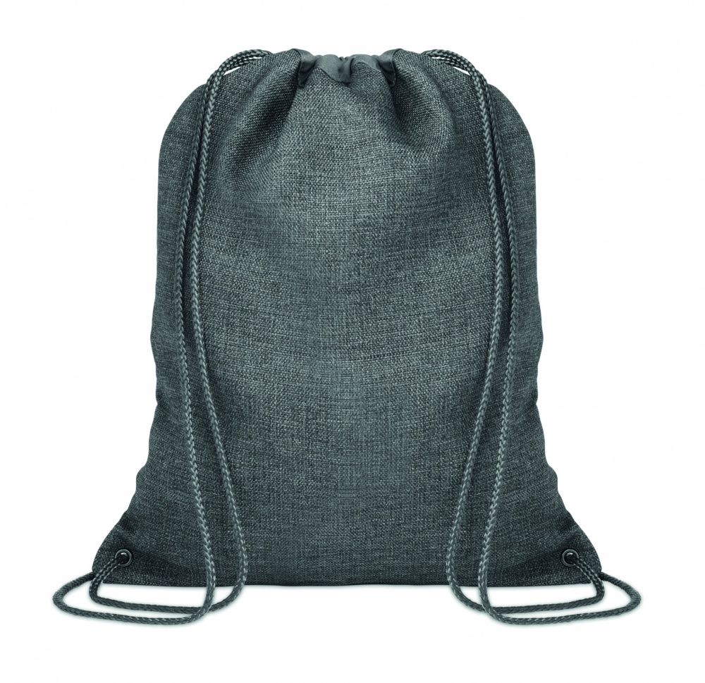Logo trade promotional product photo of: 1200D heathered drawstring bag