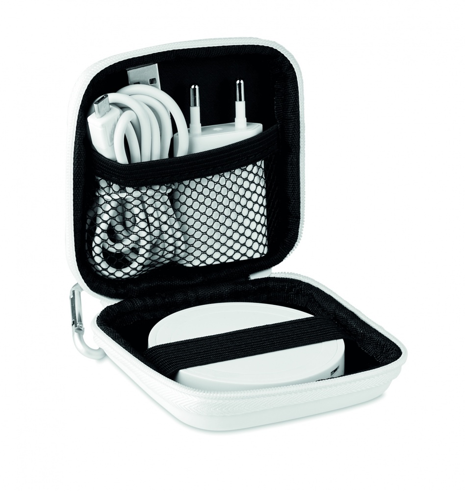 Logotrade promotional giveaway image of: Wireless charger travel set