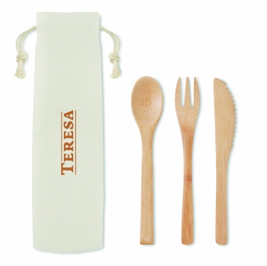 Logotrade advertising products photo of: Bamboo cutlery set