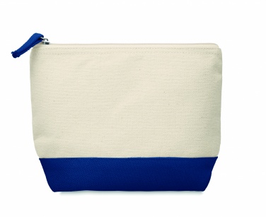 Logo trade promotional gifts picture of: Bicolour cotton cosmetic bag