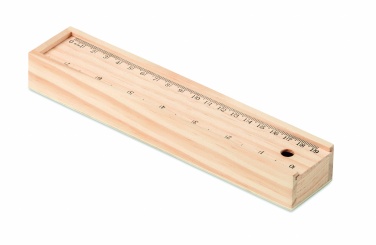 Logotrade promotional giveaway picture of: Stationery set in wooden box