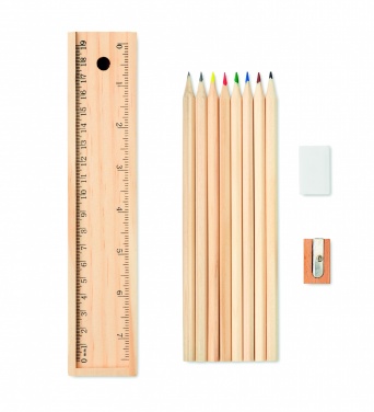 Logotrade promotional gifts photo of: Stationery set in wooden box