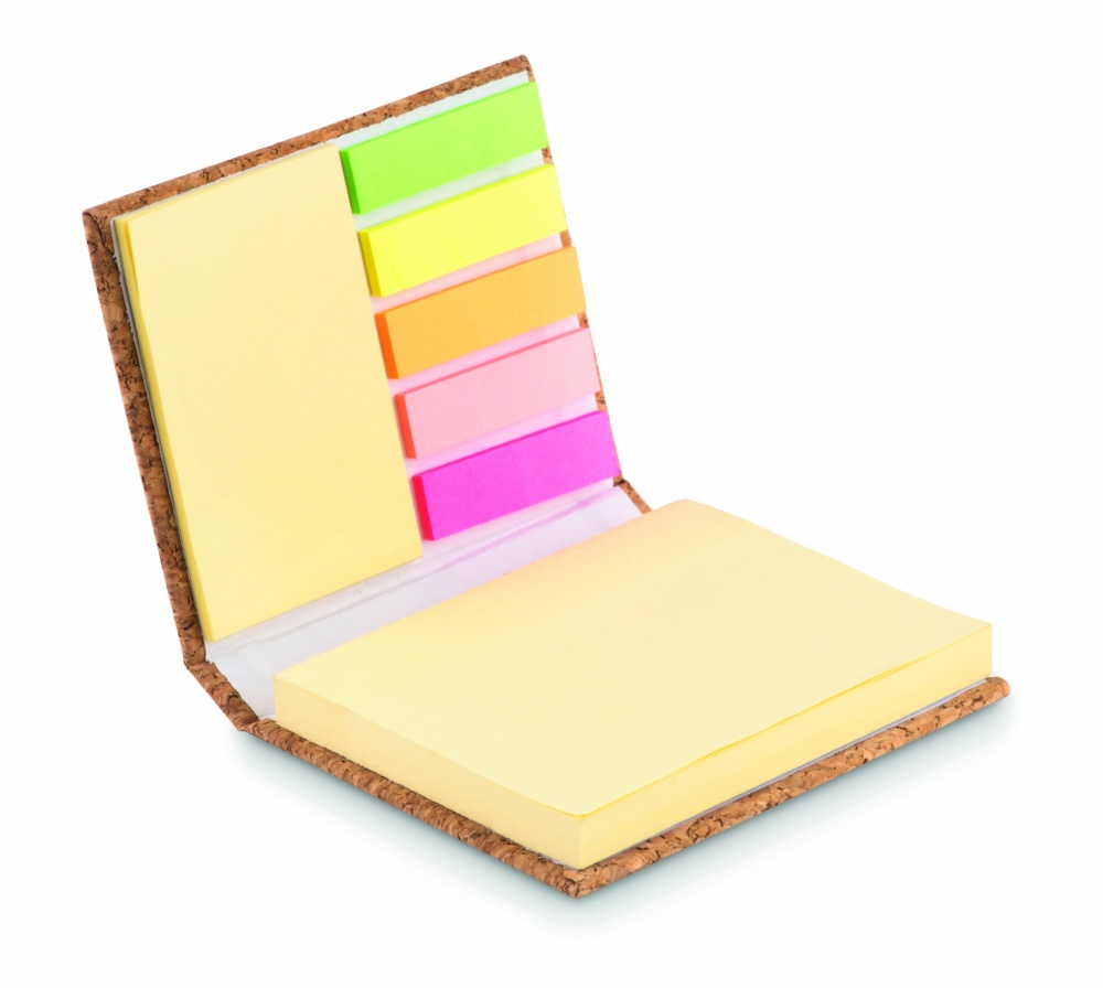 Logotrade corporate gift picture of: Cork sticky note memo pad