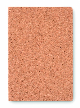 Logo trade promotional gift photo of: A5 cork notebook 96 lined