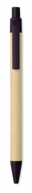 Logotrade promotional giveaway picture of: Push ball pen coffee husk/ABS