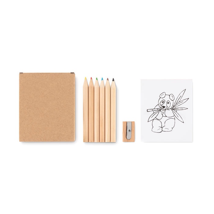 Logo trade promotional giveaway photo of: Colouring set