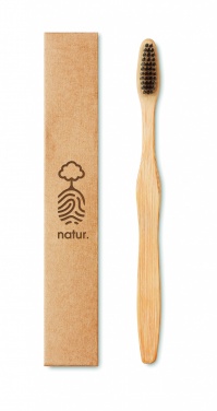 Logotrade promotional product image of: Bamboo toothbrush in Kraft box