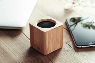 Logotrade promotional product picture of: Bamboo wireless speaker