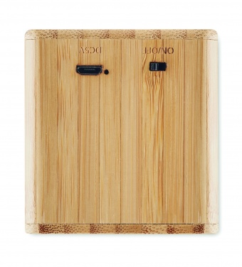 Logo trade corporate gift photo of: Bamboo wireless speaker