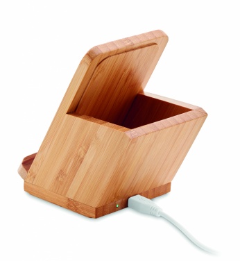 Logo trade promotional giveaways image of: Wireless charger pen holder 5W BAICOI