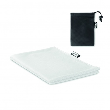 Logo trade promotional merchandise photo of: RPET sports towel and pouch