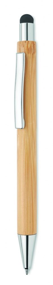 Logotrade business gift image of: Bamboo ballpoint pen with blue ink