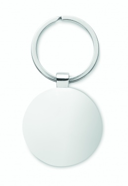 Logotrade promotional product image of: Round key ring metal bamboo Dobele
