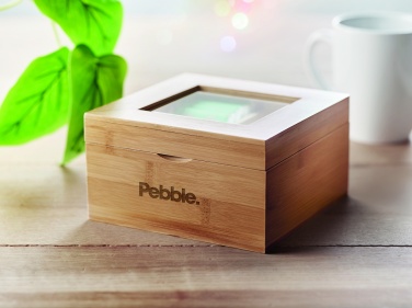 Logo trade promotional item photo of: Bamboo tea box