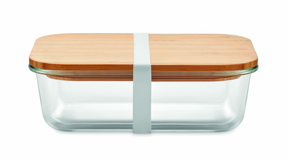 Logotrade promotional product picture of: Glass lunchbox with bamboo lid