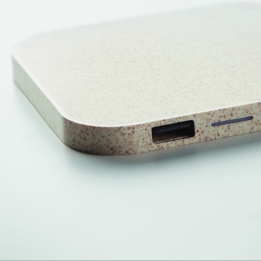 Logo trade promotional item photo of: Hub charger wheat straw/ABS 5W