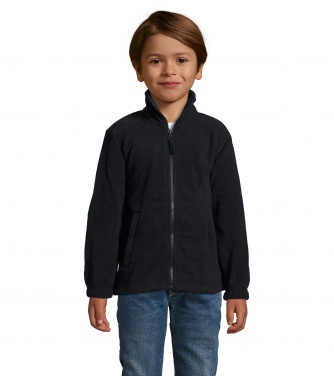 Logo trade promotional merchandise image of: NORTH KIDS FLEECE JACKET