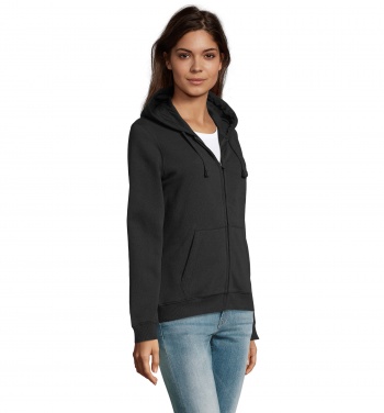 Logo trade corporate gift photo of: SPIKE WOMEN ZIP HOOD SWEAT