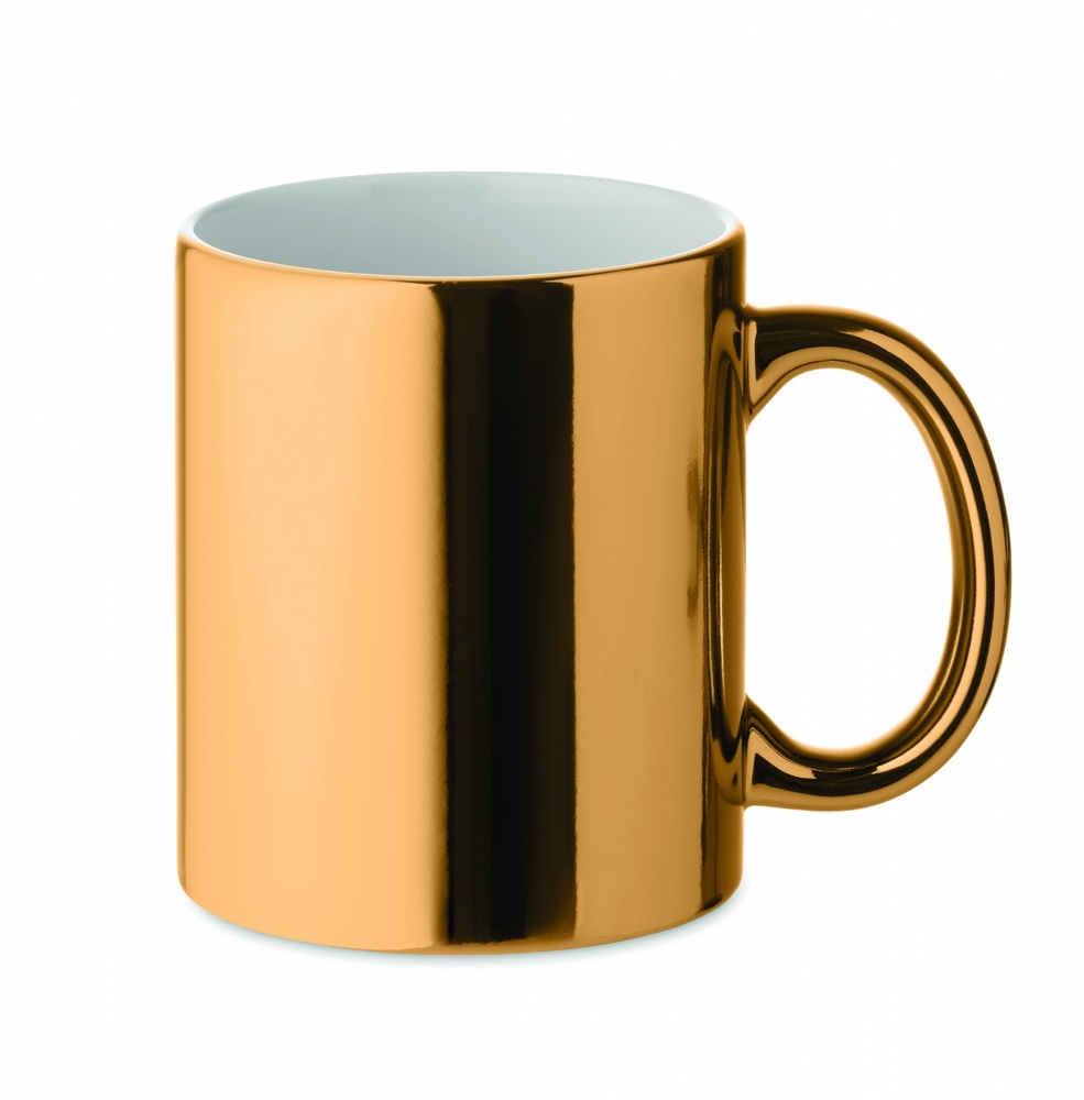 Logo trade business gift photo of: Ceramic mug metallic 300 ml