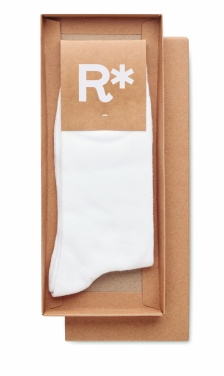 Logo trade corporate gift photo of: Pair of socks in gift box L