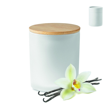 Logo trade business gift photo of: Plant based wax candle 200 gr