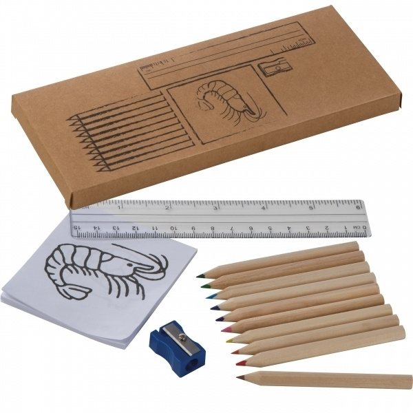 Logo trade advertising products picture of: Drawing set for kids LITTLE PICASSO