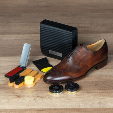Logo trade advertising products picture of: Shoe polish set CANNES