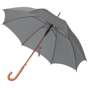 Logo trade promotional items picture of: Wooden automatic umbrella NANCY