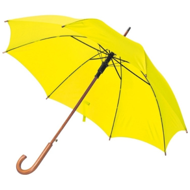 Logo trade promotional products image of: Wooden automatic umbrella NANCY