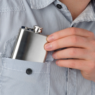 Logotrade promotional products photo of: Stainless steel hip flask FRESNO 104 ml