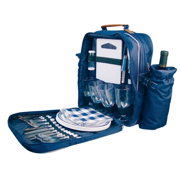 Logo trade promotional merchandise photo of: High-class picnic backpack VIRGINIA