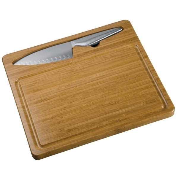 Logotrade promotional gift image of: Cutting board with knife MANTOVA