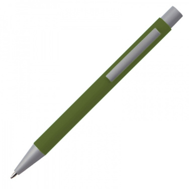 Logo trade promotional merchandise image of: Metal ballpen soft touch ABU DHABI