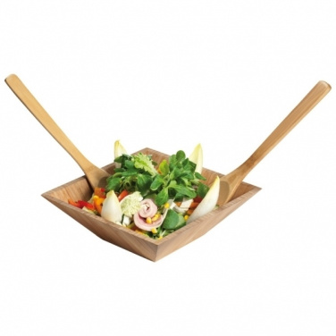 Logotrade promotional giveaway image of: Bamboo salad servers CAPUA