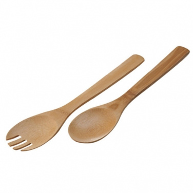 Logotrade promotional gift picture of: Bamboo salad servers CAPUA