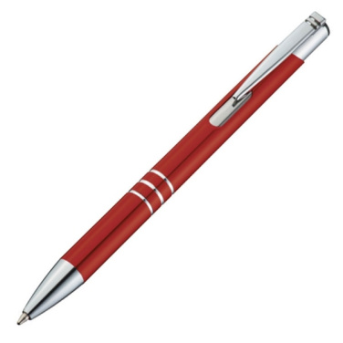 Logo trade promotional gift photo of: Metal ballpen ASCOT