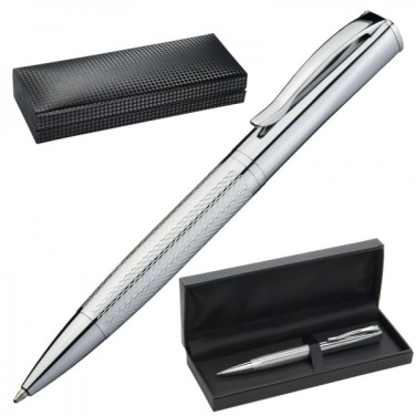 Logo trade business gift photo of: Metal ballpen CHESTER