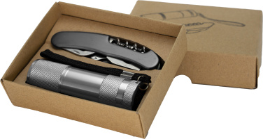 Logotrade promotional gifts photo of: Set torch and pocket knife DOVER