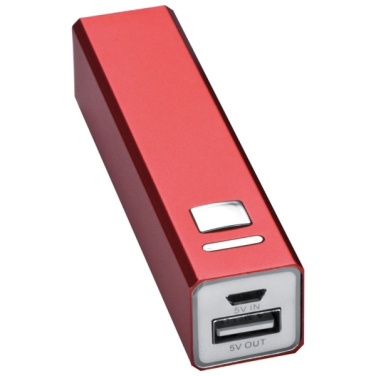 Logotrade promotional product picture of: Metal power bank PORT HOPE 2200mAh
