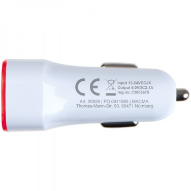 Logotrade promotional merchandise photo of: USB charging adapter KFZ FRUIT