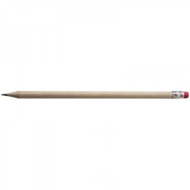 Logotrade business gift image of: Pencil with eraser HICKORY